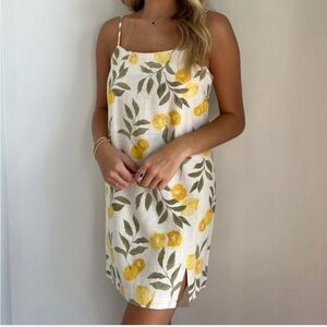 Z Supply Lemon Print slip dress